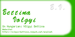 bettina volgyi business card